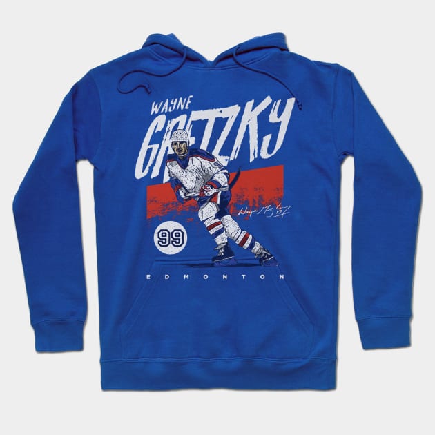 Wayne Gretzky Edmonton Grunge Hoodie by lavonneroberson